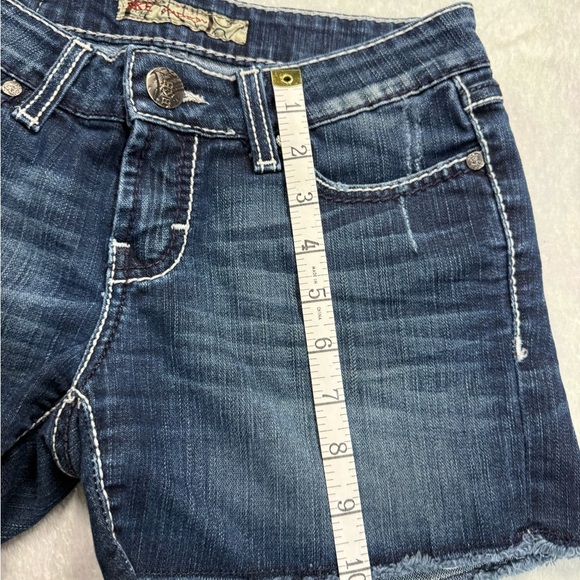 BKE Blue Jean Shorts Cut-Off Style with Rolled Cuffs - Picture 3 of 5